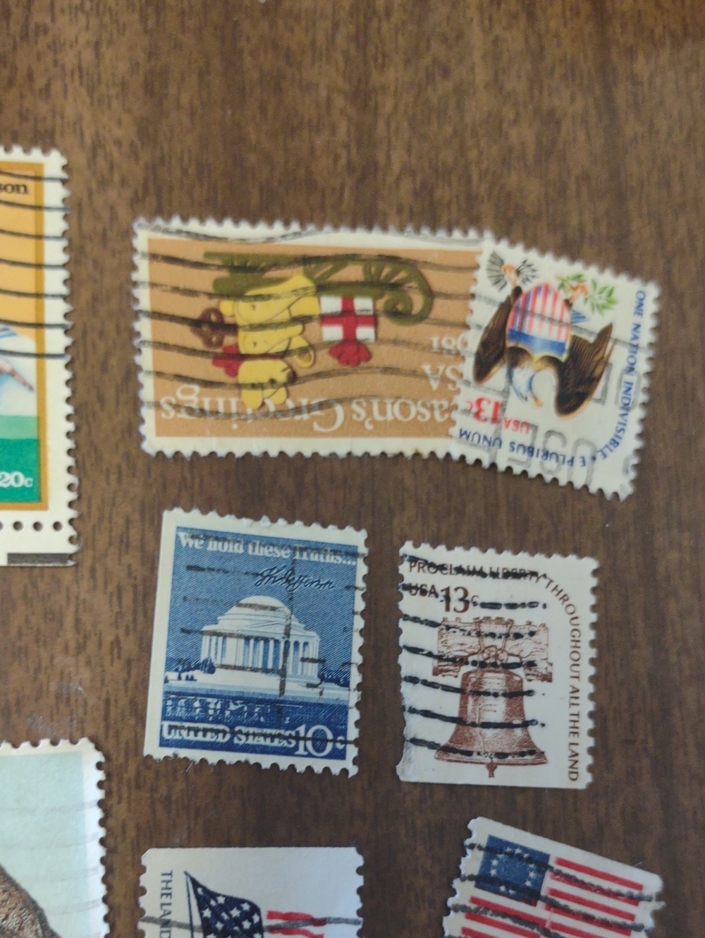 24 Vintage Mixed US Postage Stamp Lot - Picture 5 of 9